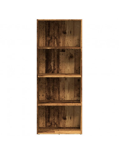 Libreria Legno Antico 60x30x152 cm in Legno Multistrato
