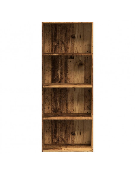 Libreria Legno Antico 60x30x152 cm in Legno Multistrato