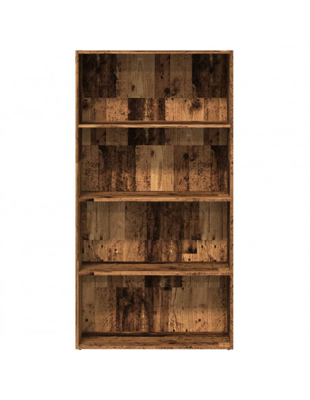 Libreria Legno Antico 80x30x152 cm in Legno Multistrato