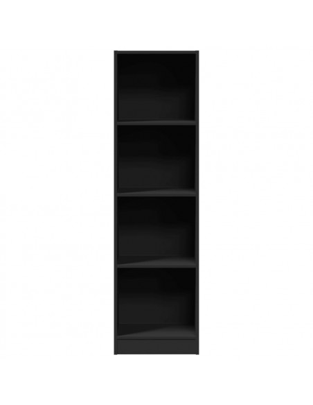 Libreria Nera 40x24x143 cm in Truciolato