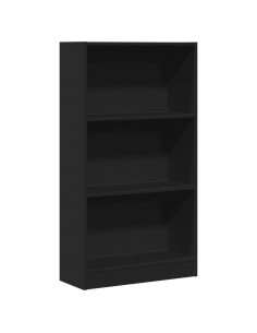Libreria Nera 60x24x109 cm in Truciolato 2