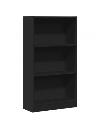 Libreria Nera 60x24x109 cm in Truciolato