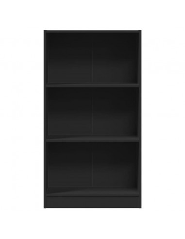 Libreria Nera 60x24x109 cm in Truciolato
