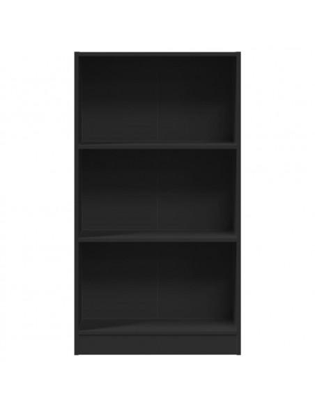 Libreria Nera 60x24x109 cm in Truciolato