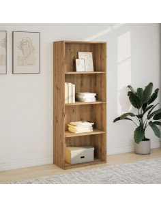 Libreria Rovere Artigianale 60x30x152 cm in Legno Multistrato 2