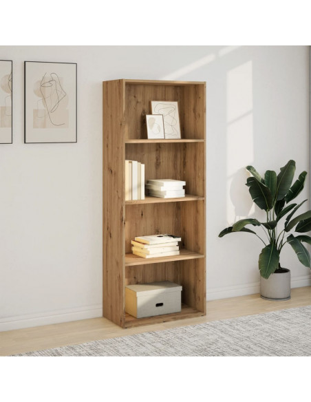 Libreria Rovere Artigianale 60x30x152 cm in Legno Multistrato