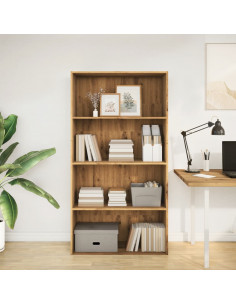 Libreria Rovere Artigianale 80x30x152 cm in Legno Multistrato 2