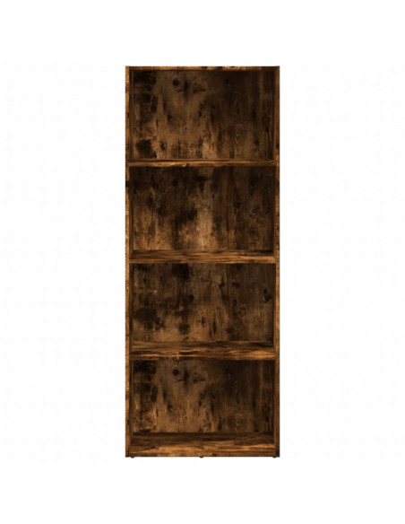 Libreria Rovere Fumo 60x30x152 cm in Legno Multistrato