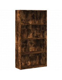 Libreria Rovere Fumo 80x30x152 cm in Legno Multistrato 2