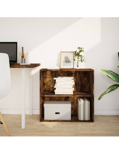 Libreria Rovere Fumo 80x30x77 cm in Legno Multistrato