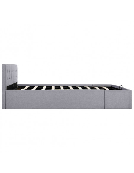 Giroletto con Contenitore Grigio Chiaro in Tessuto 160x200 cm