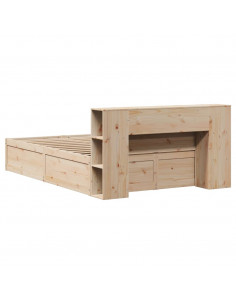 Giroletto senza Materasso 120x200 cm in Legno Massello di Pino 2