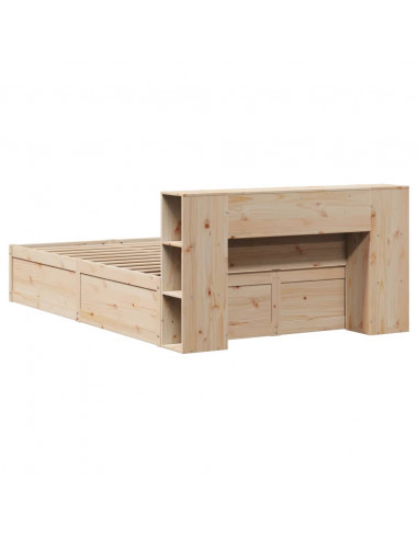 Giroletto senza Materasso 120x200 cm in Legno Massello di Pino