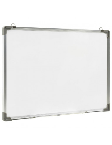 Lavagna Magnetica Bianca Cancellabile a Secco 70x50 cm Acciaio