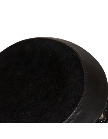 Sella Western Testiera e Pettorale in Vera Pelle 15" Nero