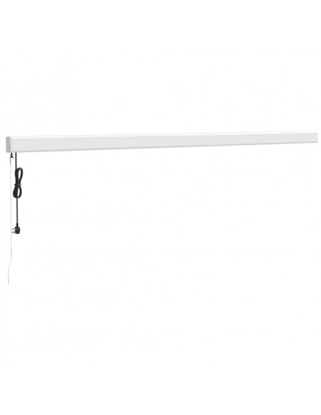 Tenda Sole Retrattile Gialla e Bianca 5x3 m Tessuto e Alluminio