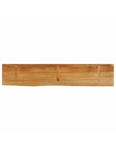 Piano Tavolo Bordi Vivi 140x20x3,8cm in Legno Massello di Mango