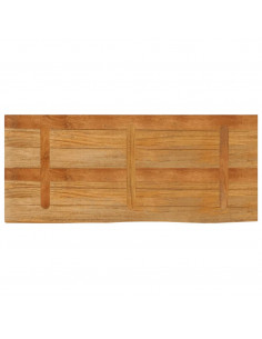 Piano Tavolo Bordi Vivi 140x60x3,8cm in Legno Massello di Mango