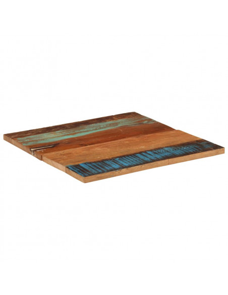 Piano Tavolo Quadrato 70x70 cm 25-27 mm in Legno di Recupero