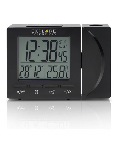 Sveglia Explore Scientific RDP1001BLK Multifunzione Radiocontrollata N