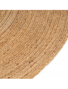 Tappeto in Juta Intrecciata 240 cm Rotondo