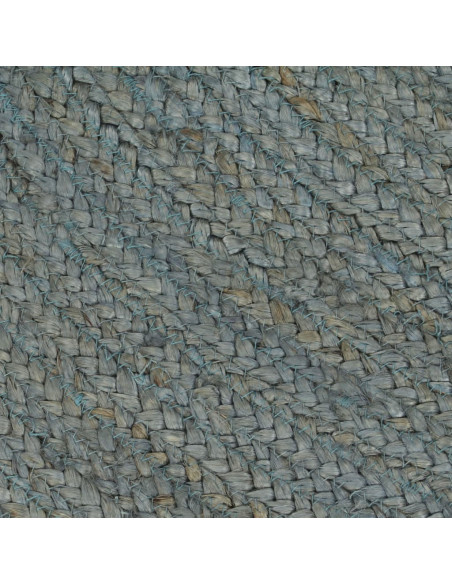 Tappeto Lavorato a Mano in Juta Rotondo 180 cm Verde Oliva