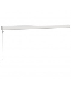 Tenda Retrattile Gialla e Bianca 4,5x3 m in Tessuto e Alluminio