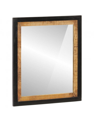 Set Mobili da Bagno 2pz in Ferro e Legno Massello di Mango