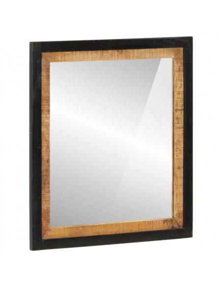 Set Mobili da Bagno 2pz in Ferro e Legno Massello di Mango