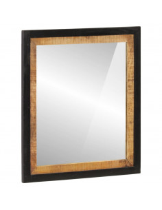 Set Mobili da Bagno 3 pz in Ferro e Legno Massello di Mango 2
