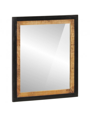Set Mobili da Bagno 3 pz in Ferro e Legno Massello di Mango