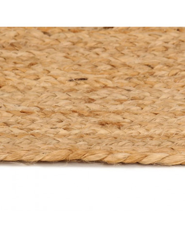 Tappeto in Juta Intrecciata 210 cm Rotondo