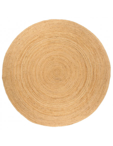 Tappeto in Juta Intrecciata 240 cm Rotondo