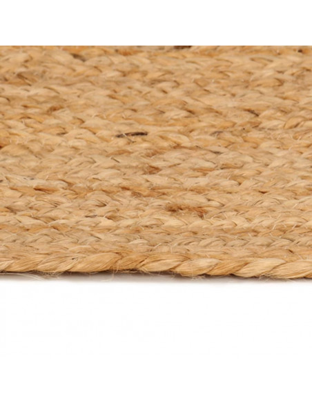 Tappeto in Juta Intrecciata 240 cm Rotondo