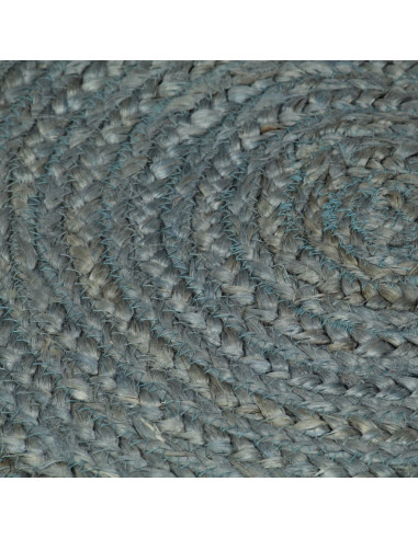 Tappeto Lavorato a Mano in Juta Rotondo 180 cm Verde Oliva