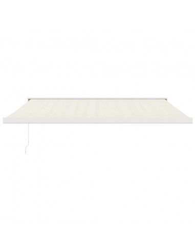 Tenda da Sole Retrattile Crema 4,5x3 m in Tessuto e Alluminio