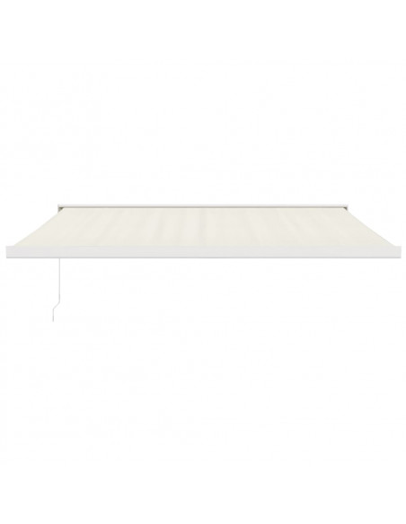 Tenda da Sole Retrattile Crema 4,5x3 m in Tessuto e Alluminio