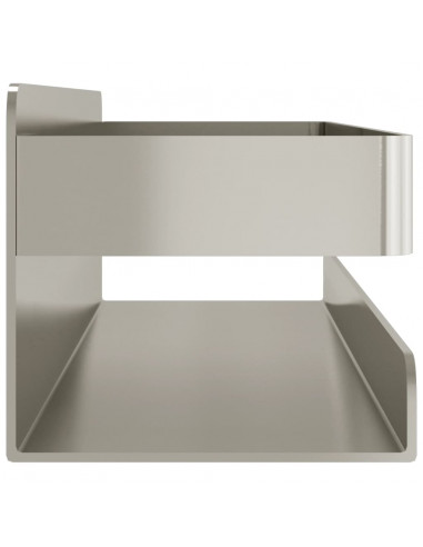 Mensola per Doccia 23x6,5x6 cm in Acciaio Inox 304 Spazzolato