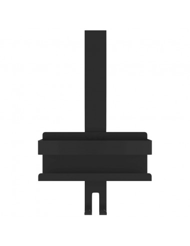 Mensola Doccia Pensile Nero Opaco Acciaio Inox 304 Spazzolato