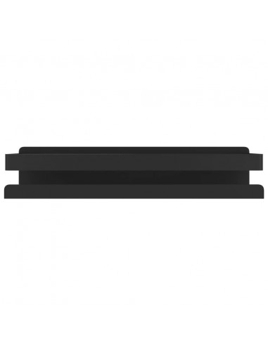 Mensola Doccia Nera Opaca 30x10x6cm Acciaio Inox 304 Spazzolato