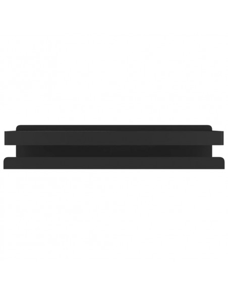 Mensola Doccia Nera Opaca 30x10x6cm Acciaio Inox 304 Spazzolato