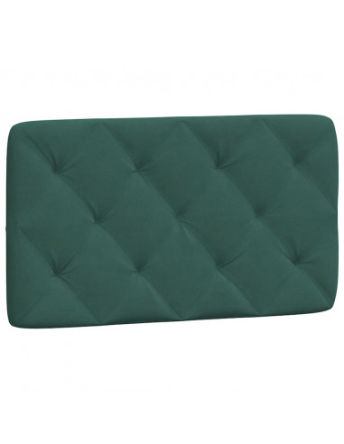 Giroletto con Testiera Verde Scuro 90x190 cm in Velluto