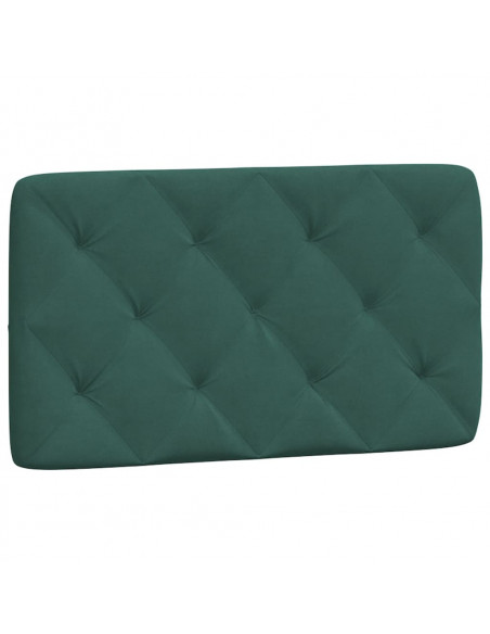 Giroletto con Testiera Verde Scuro 90x190 cm in Velluto
