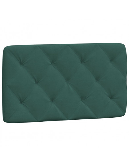 Letto con Materasso Verde Scuro 90x190 cm in Velluto