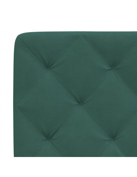 Giroletto con Luci LED Verde Scuro 90x190 cm in Velluto