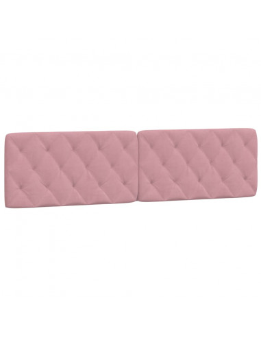 Giroletto con Luci LED Rosa 200x200 cm in Velluto