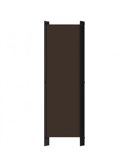 Paravento a 4 Pannelli Marrone 200x180 cm