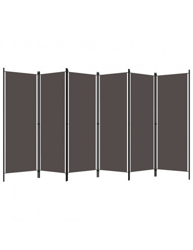 Paravento a 6 Pannelli Antracite 300x180 cm