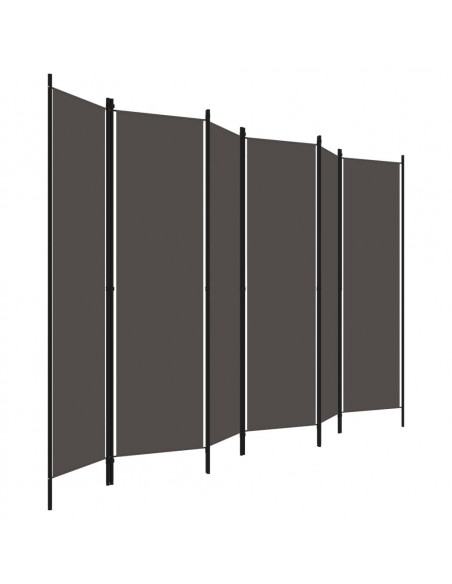 Paravento a 6 Pannelli Antracite 300x180 cm
