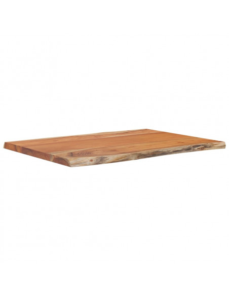 Tavolino 50x40x2,5 cm in Legno Massello di Acacia Bordi Vivi
